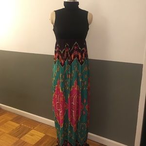 Vintage Full-Length / Sleeveless Dress - Size 10